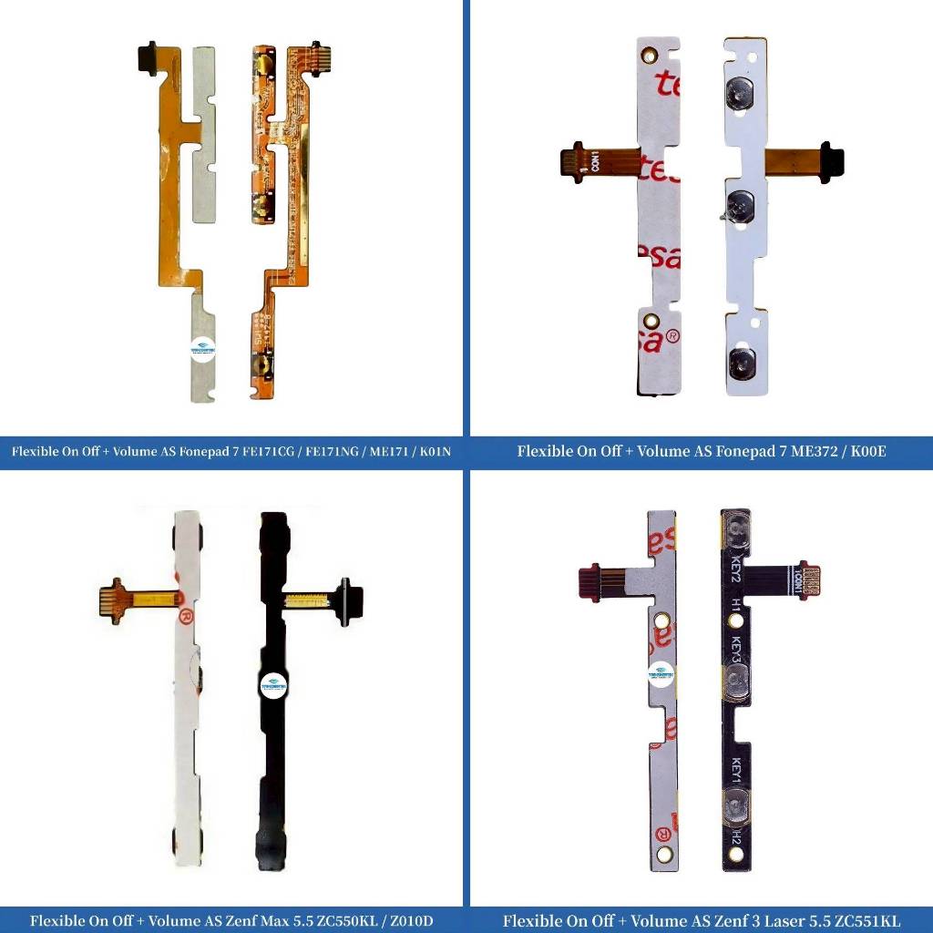 ยืดหยุ่นปิด + Volume Asus Fonepad 7 - FE171CG - FE171NG - ME171 - K01N - ME372 - K00E - Zenf 3 Laser
