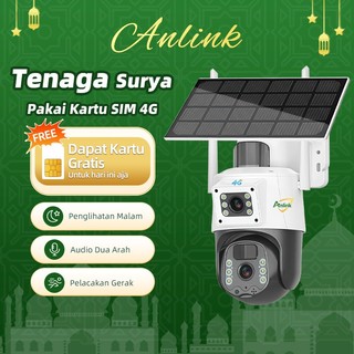 CCTV Solar 4G Outdoor 1080P Tanpa WiFi Night Vision Audio 2 Arah Alarm Tahan Hujan Tanpa Bulanan