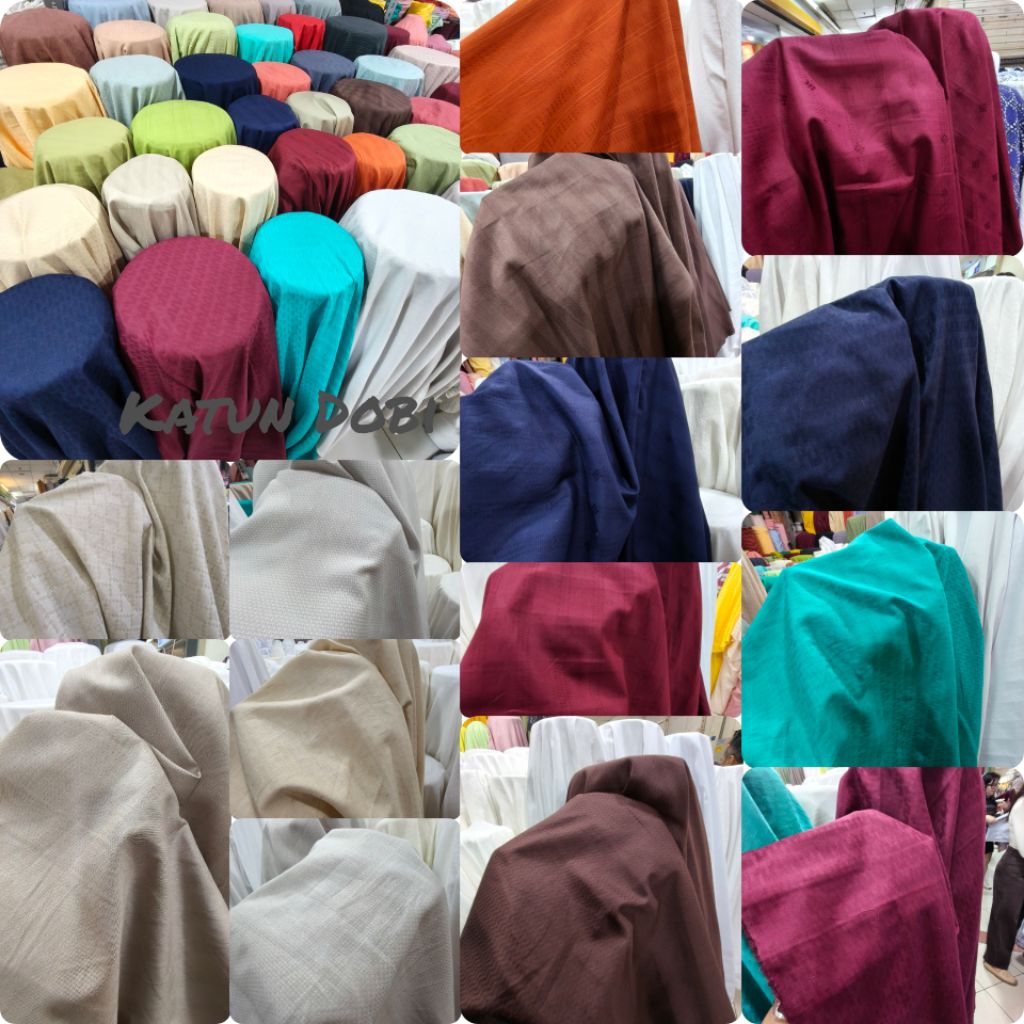 KATUN ผ้าคอตตอน Dobi นําเข้าหลายตัวเลือก (ราคา 50 ซม./0.5mtr)