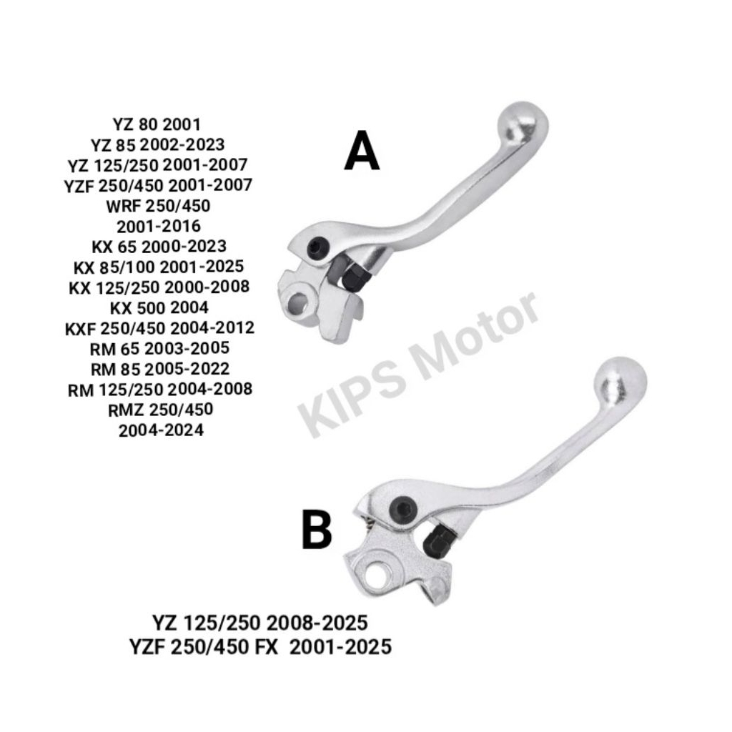Yamaha YZ 85 125 250 YZF 250 450 WR 250 F ที่จับเบรค