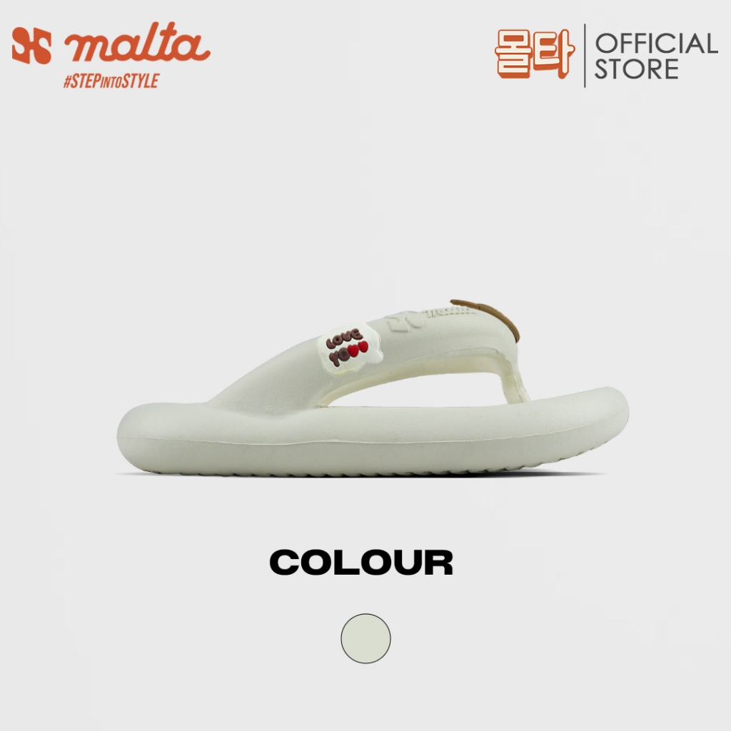 Mata MT106K-WHITE LABUBU - รองเท้าแตะ EVA Rubber สําหรับเด็ก EVA Phylon House Slippers