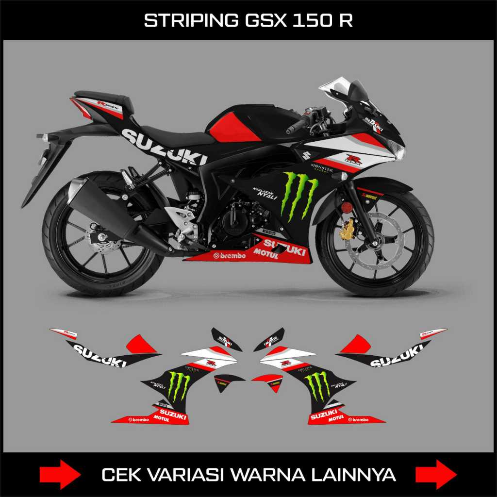 Suzuki Gsx 150 R / Gsx 150r รถจักรยานยนต์ Striping สติกเกอร์รูปลอกสติกเกอร์ / สติกเกอร์สต็อก Decals 