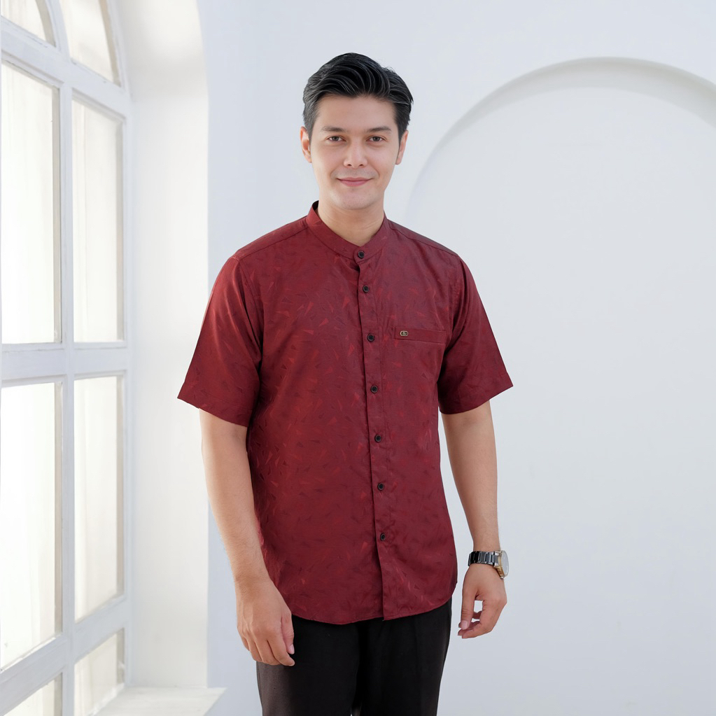 KEMEJA BIN HASYIM เสื้อเชิ้ตแขนสั้นผู้ชาย koko | เสื้อเชิ้ต Jaguar Short Sleeve Koko