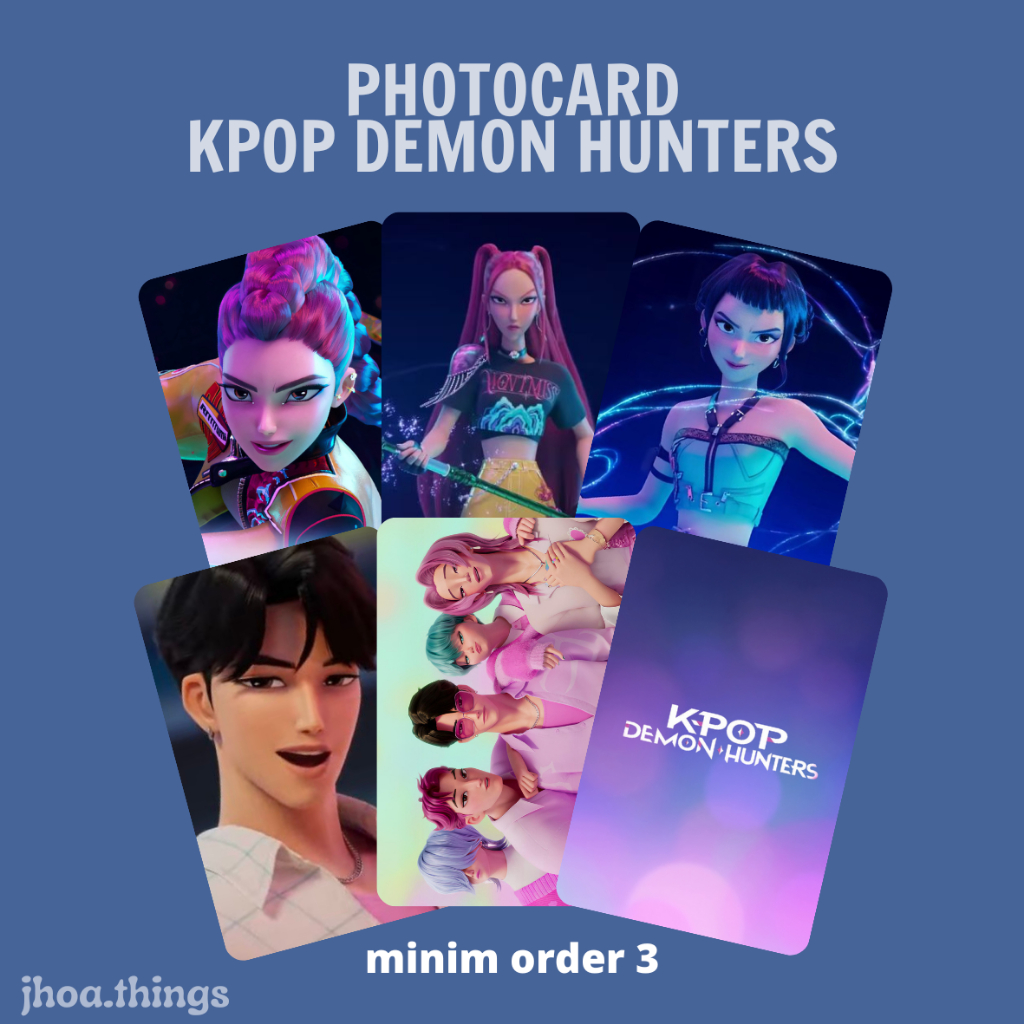 [UNOFFICIAL] PHOTOCARD KPOP DEMON HUNTERS SERIES HUNTR/X HUNTRIX ONLY BOYS RUMI MIRA ZOEY JINU MYSTE