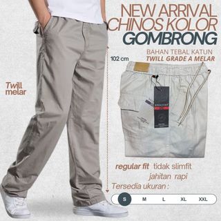 Celana Pria Sam Original Distro Skena Chinos Panjang Pria Dewasa Cowok Casual Pinggang Karet Katun Twill Stretch Melar Cream Hitam Abu Moca Army Tebal Santai Nyaman Standar Jumbo