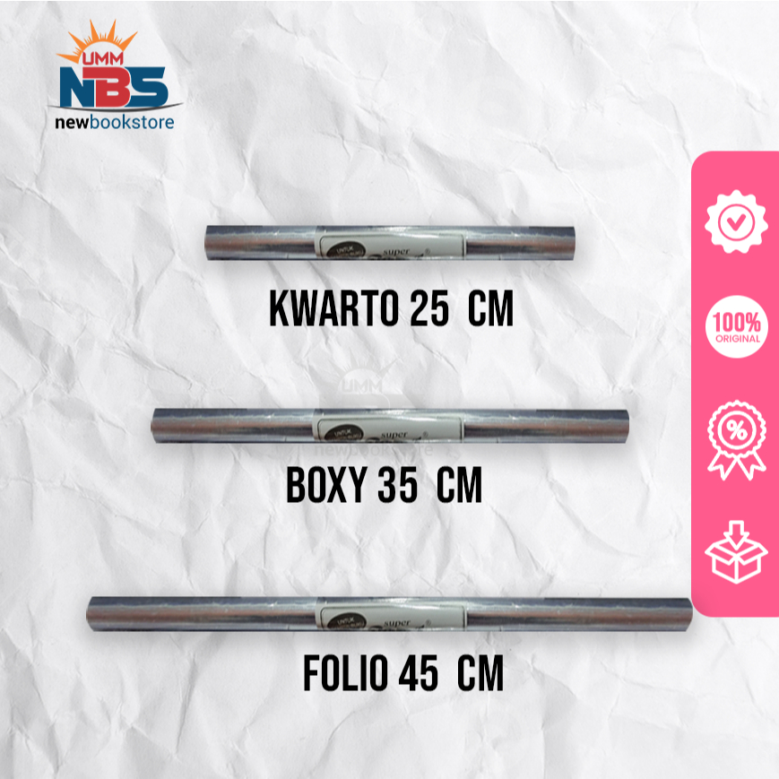 [ROLL] BOOK ROLL COVER / NOTEBOOK ROLL COVER / KWARTO ROLL MICA COVER, FOLIO, BOXY POP 1