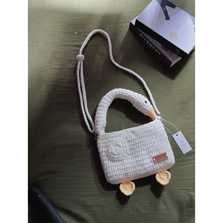 SWAN bag crochet. tas angsa rajut LALILU