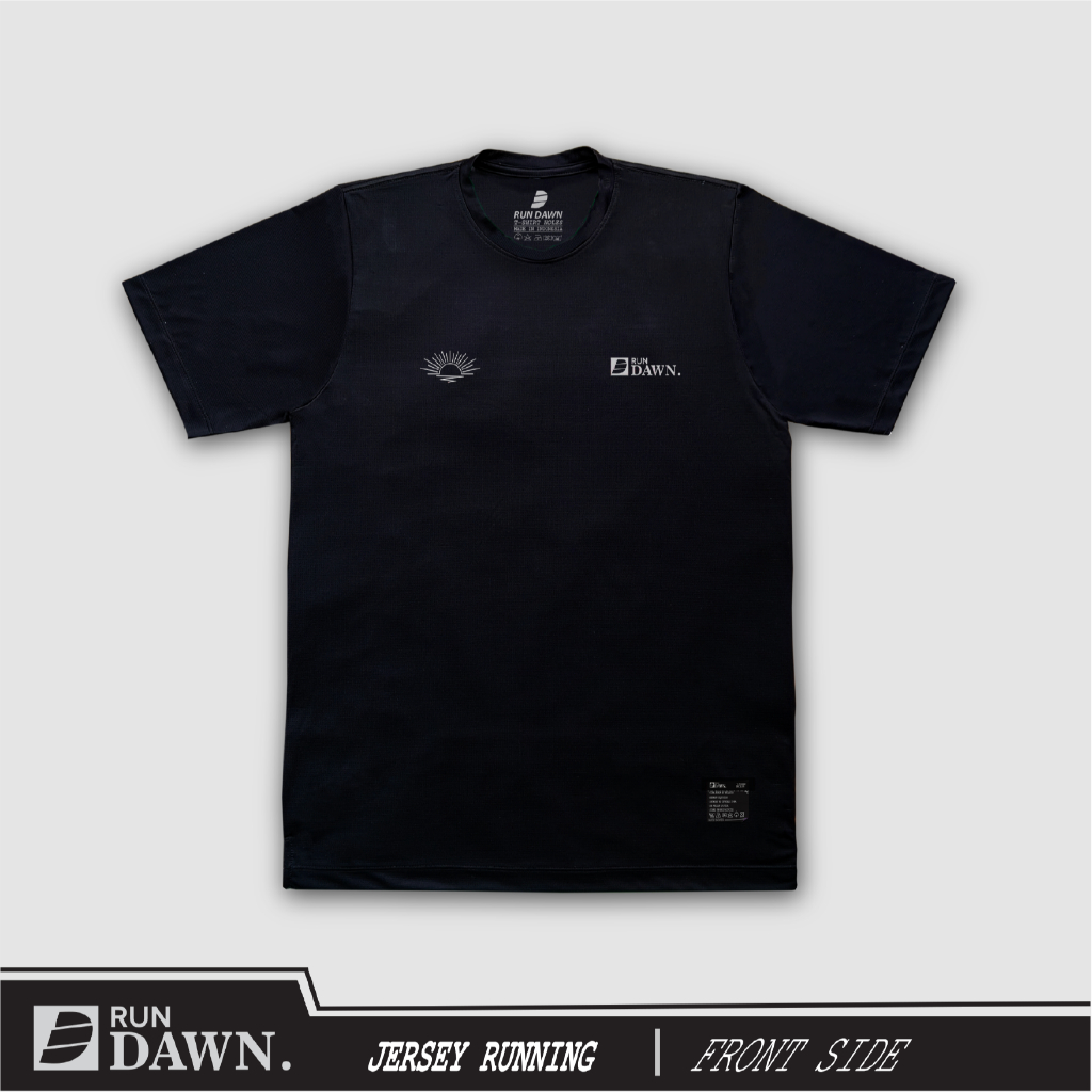 Rundawn UNISEX RUNNING JERSEY BL SHORT SLEEVE, SPORTS JERSEY, RUNNING JERSEY