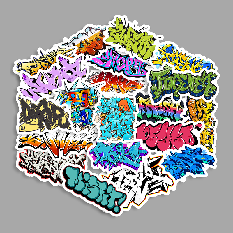 สติ๊กเกอร์แพ็ค - GRAFFITI | ติดกระเป๋าเดินทาง, TUMBLER, แล็ปท็อป, หมวกกันน็อค