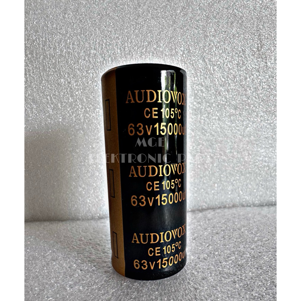 AUDIOVOX 15,000uf/63v BLACK GOLD (3x7ซม.)