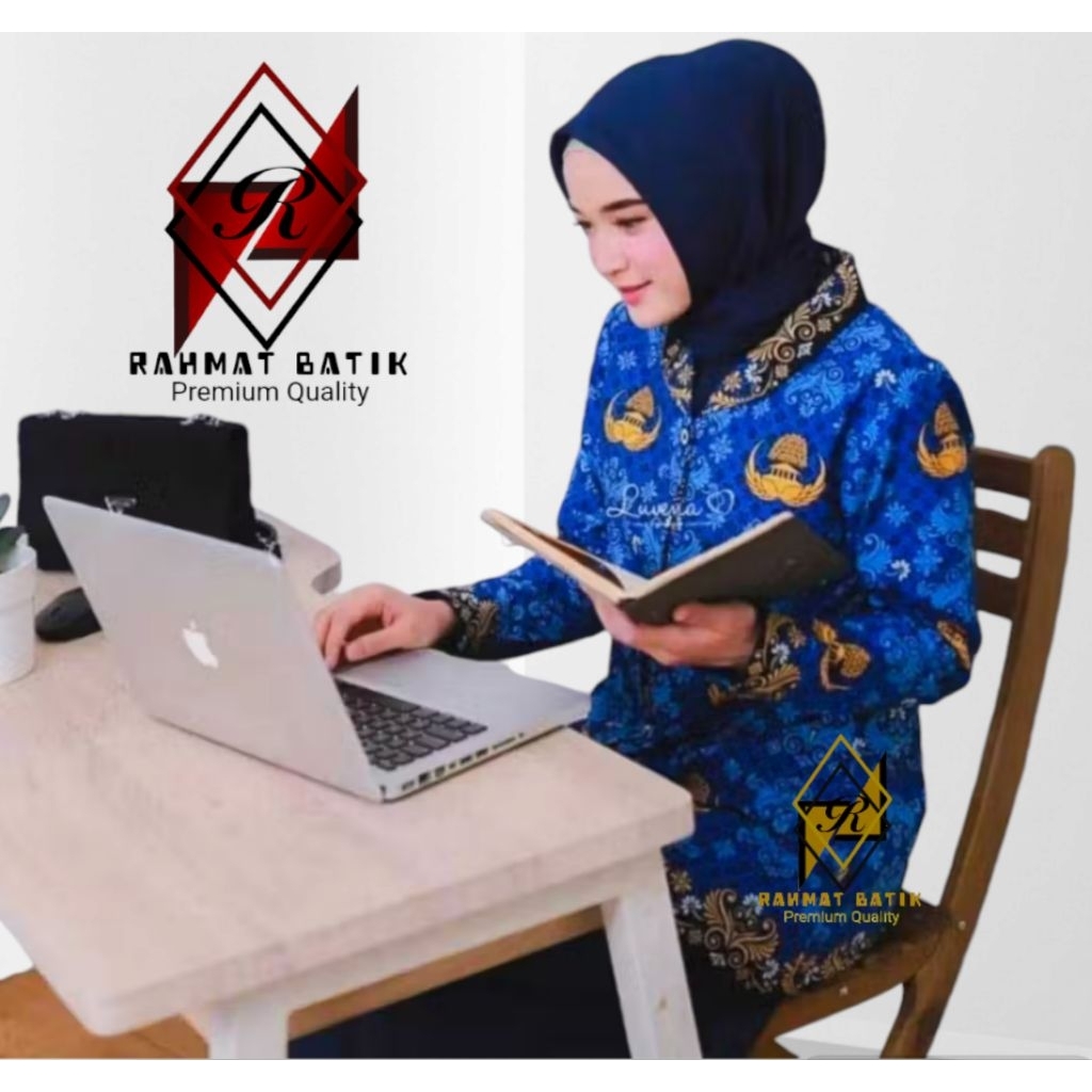 ล่าสุด ชุดยูนิฟอร์ม ASN Korpri ผู้หญิง คอปกดํา แขนยาว พร้อม