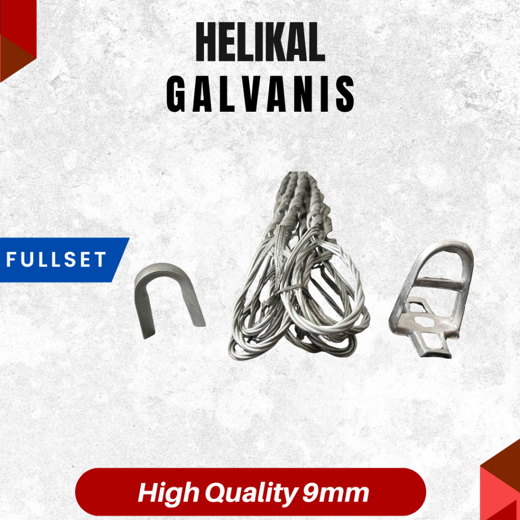 Helikal 9mm ครบชุด สังกะสี - HELICAL ADSS