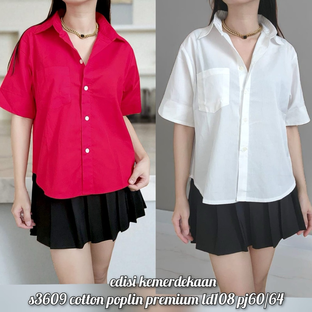 KATUN KEMEJA เสื้อเชิ้ตผู้หญิง/เสื้อ/เสื้อ/สาว LD108 สิงหาคมผ้าฝ้ายรุ่นที่ 17 s3609