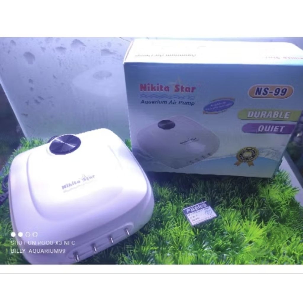 NIKITA STAR NS99 NS 99 AERATOR 4 หลุม AQUARIUM ปั๊มฟองอากาศ
