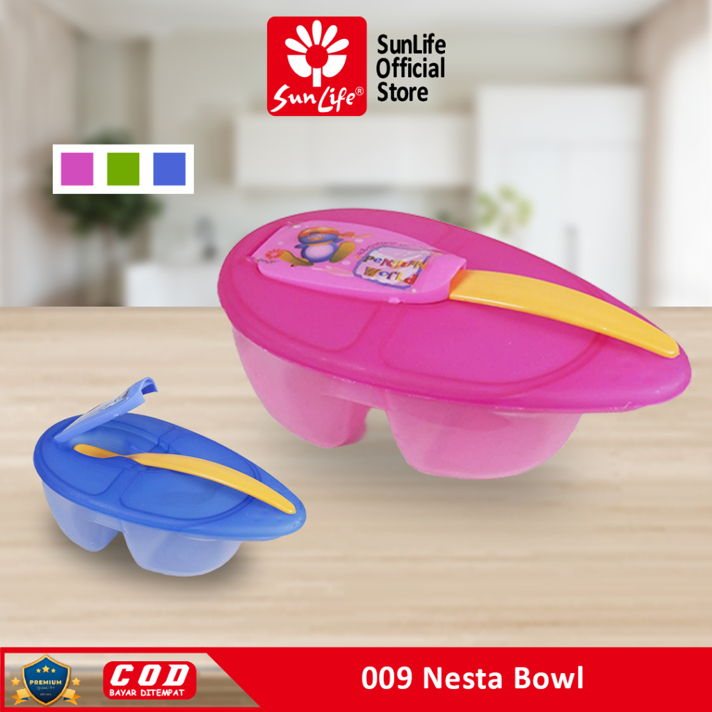 SunLife Nesta Bowl – ชามเด็กอเนกประสงค์พร้อมช้อนและฝาปิด SNL-009