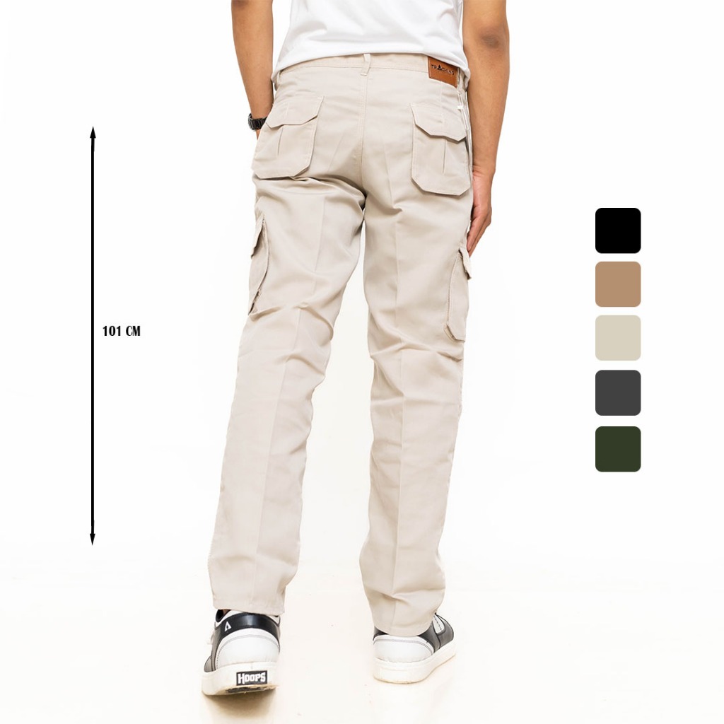 TRACKING COMFORT MEN LOOSE BAGGY LONG CARGO PANTS