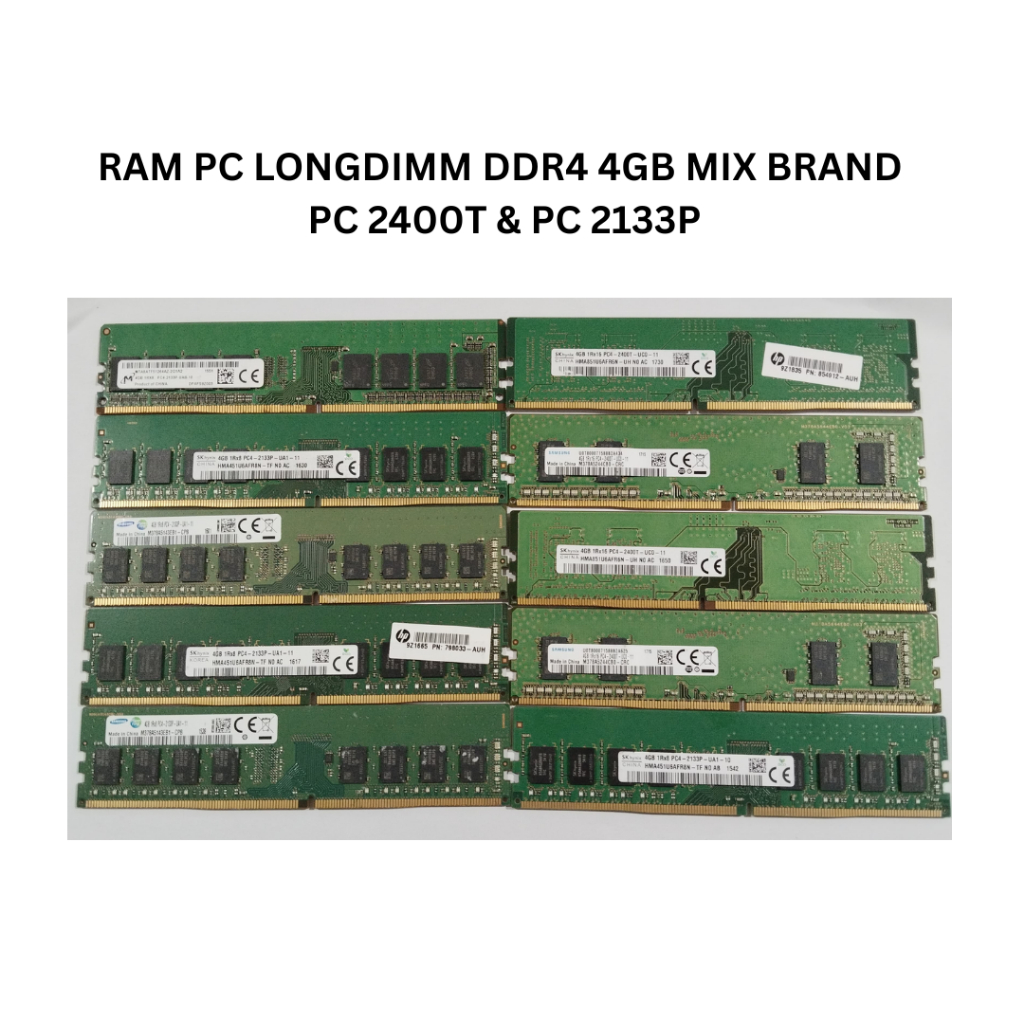 RAM PC Longdimm DDR 4 4gb Removed Build UP
