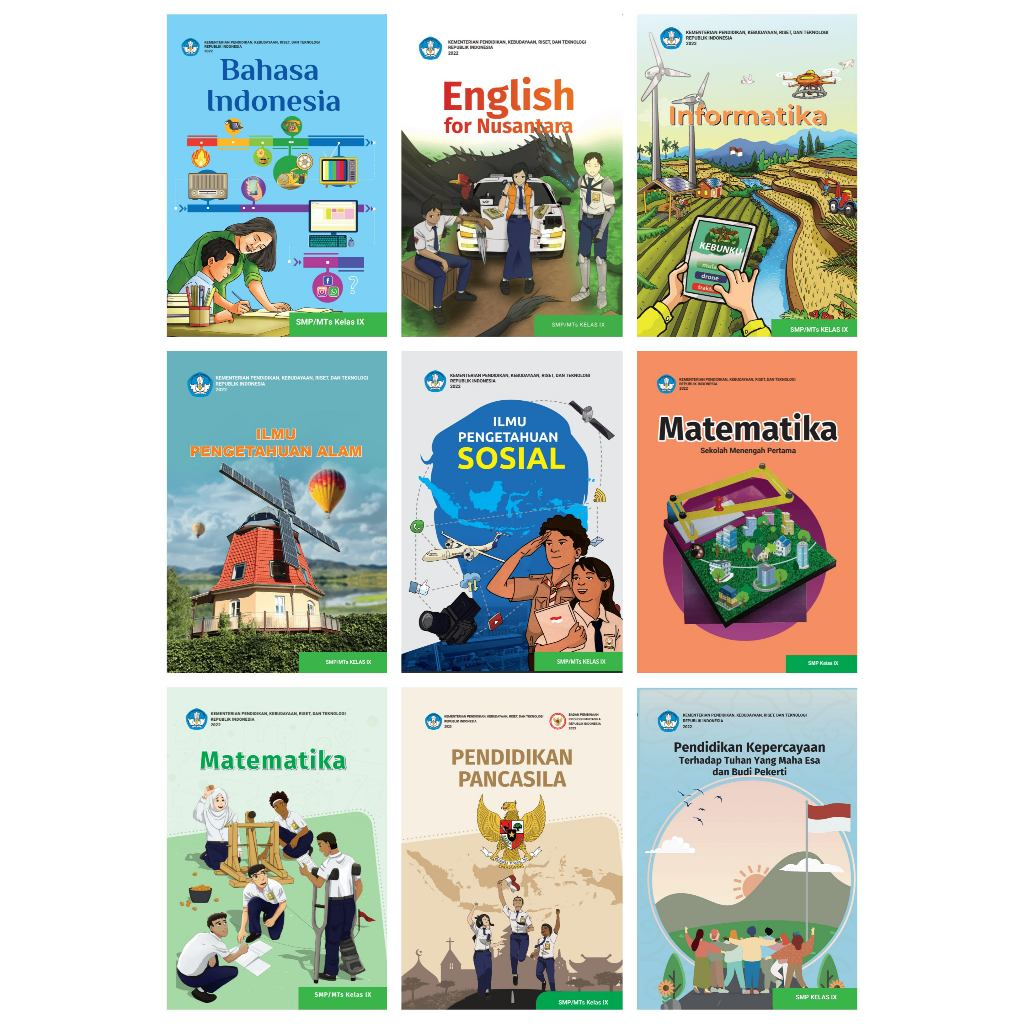 หนังสือ KURMER ดั้งเดิม Class 9 - Students Class IX SMP/MTS Revised Drive Curriculum