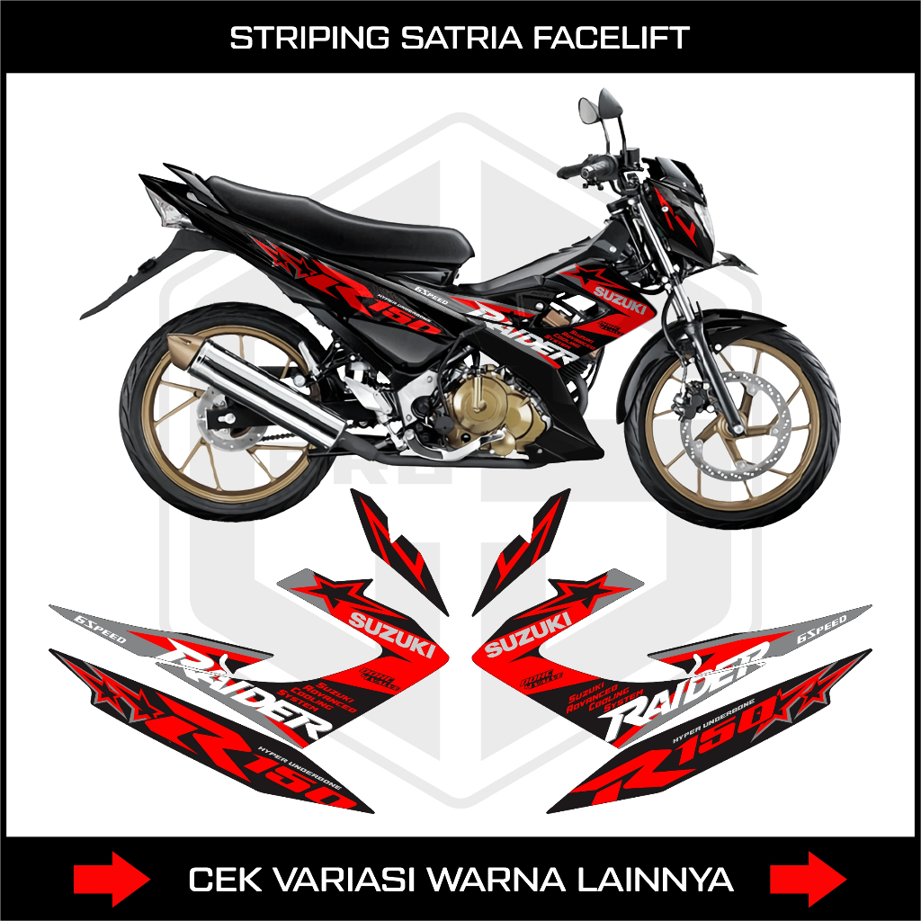 สติ๊กเกอร์ STRIPING SATRIA FU 150 FACELIFT / DECAL VARIATION SUZUKI SATRIA F150 FI