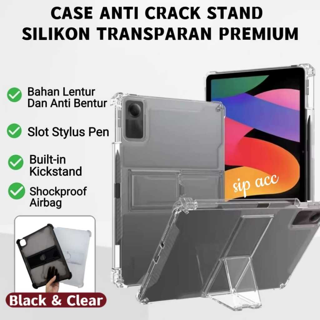 เคส Redmi Pad SE 11 / Redmi Pad SE 11 / Redmi Pad SE 11 Casing / Silicone Anti Crack Stand With Pen 