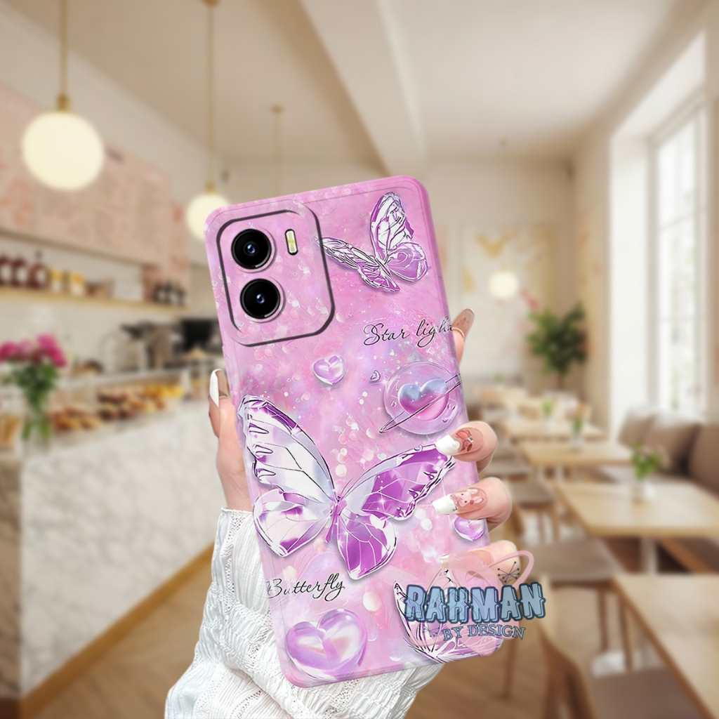 HP Vivo Y15S Softcase - Vivo Y01 - Vivo Y01A วัสดุยางยืดหยุ่น - Cool Motif - ซิลิโคนยืดหยุ่น - เคส V