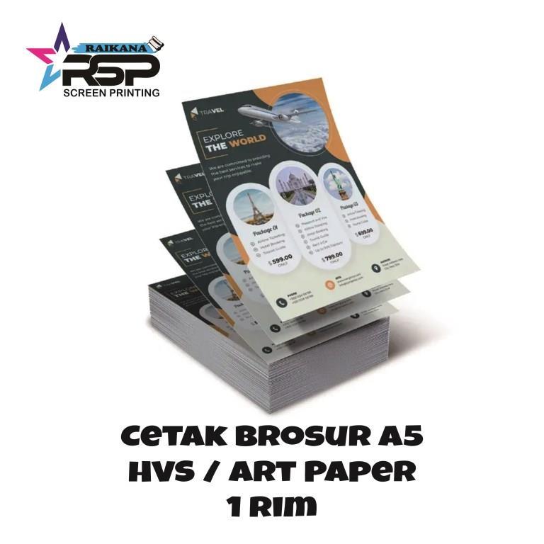 พิมพ์ A5 BROCURE || บรอกโคลี A5 แบบกําหนดเอง || A5 FLYER PRINTING / 1 RIM BROCURE / CIKARANG