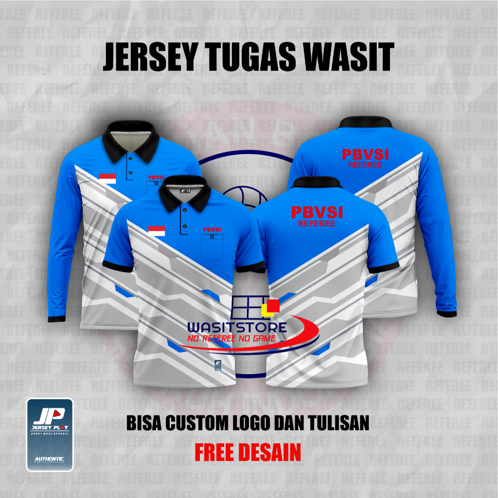 VOLLEYBALL REFEREE JERSEY FULL PRINTING PBVSI, VOLLEYBALL REFEREE UNIFORM (PBVSI - PBVSI REFEREE)