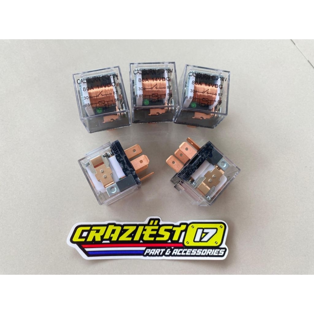 12V 80A HORN LIGHT RELAY 4 ขา