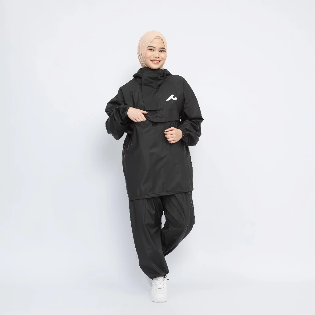 Hijasku เสื้อกันฝนชุดจิงโจ้หนา PVC ผู้ชายผู้หญิงชุดจัมโบ้ thumbnail 3