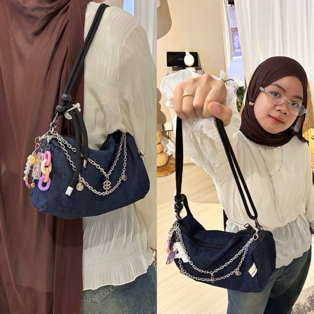 Prassa.ku - Clove Slingbag Jeans กระเป๋าสะพายไหล่ผู้หญิง