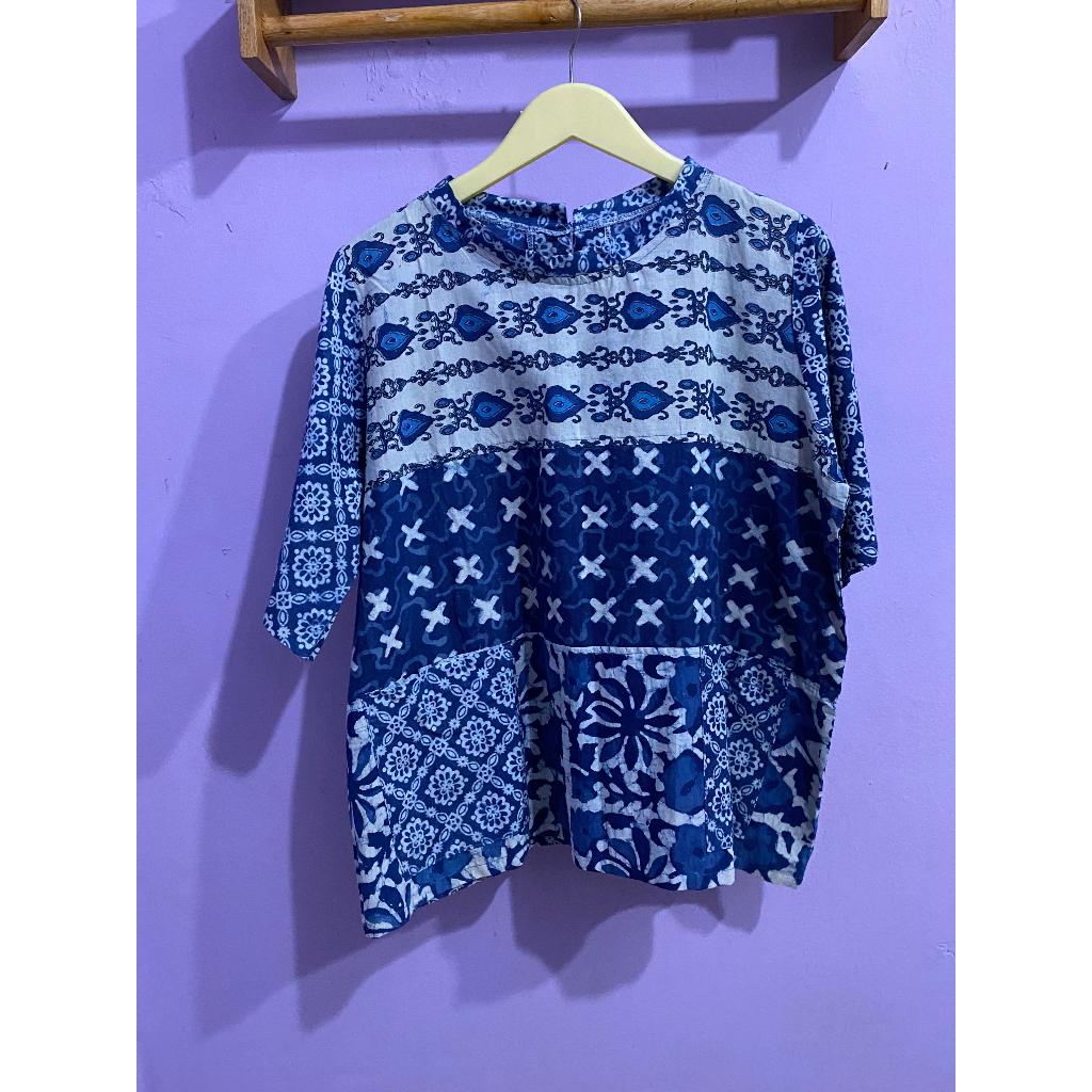 KATUN BKK INDIGO - ผ้าฝ้าย INDIAN MOTIF