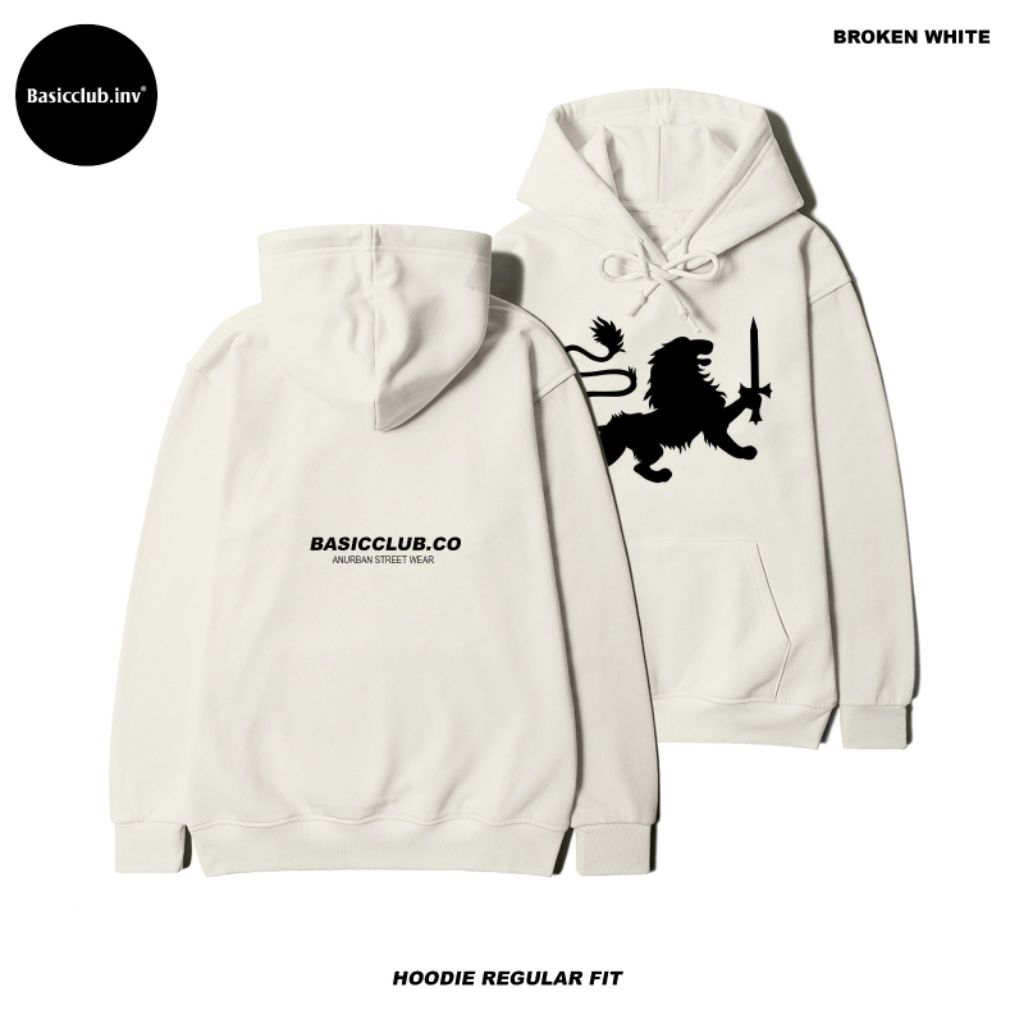 BASIC CLUB ORIGINAL REGULAR HOODIE - LION ALL SERIES