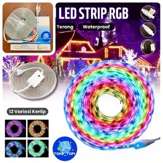 lampu selang rgb 2835 8m 9m/10m/3528 warna warni /lampu strip /tumblr selang  /lp strip 2835 10m