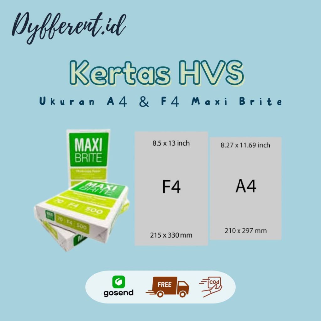 กระดาษ A4 / F4 Maxi Brite 70แกรม HVS (ต่อ 20 แผ่น)
