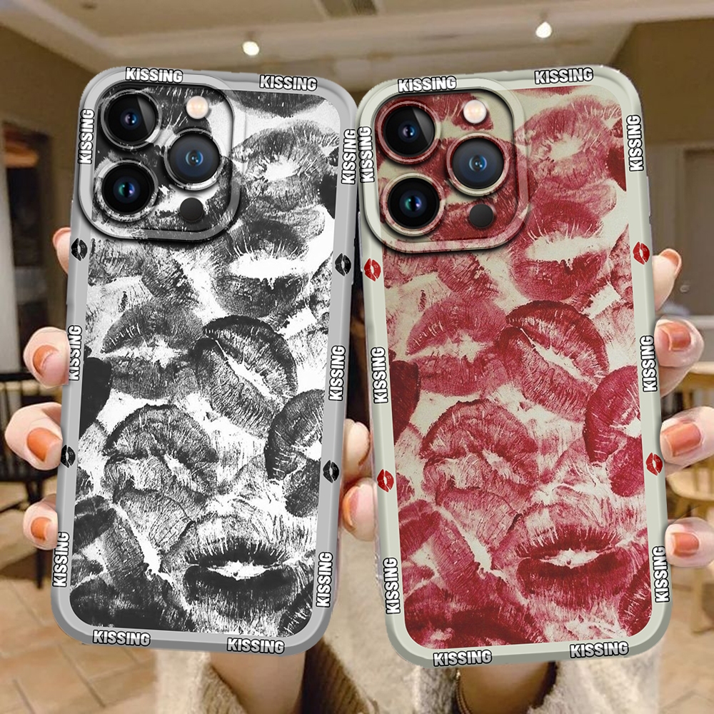 ALL TYPE FASHION CASE KISSING LIST MOTIF สําหรับ VIVO V27 5G V23 5G V23E V20 V29/S17 Y81 V20 SE Y53 