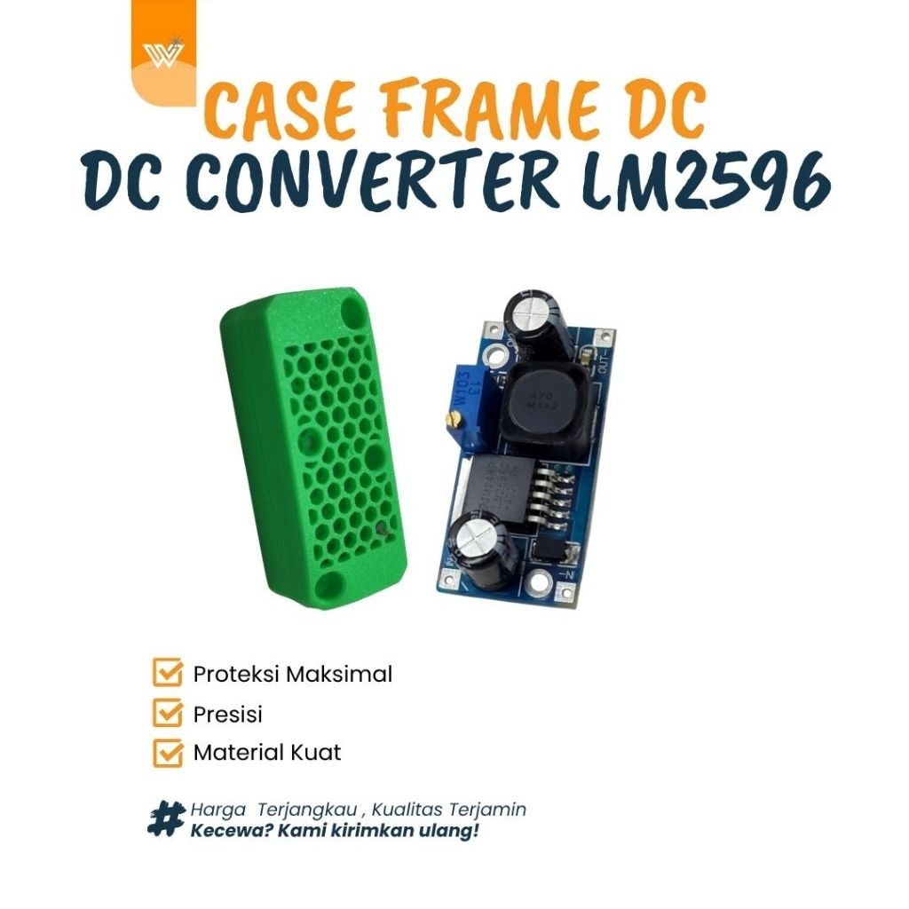 เคสกรอบ DC-DC Converter LM2596 กล่องใส่เคสที่อยู่อาศัย