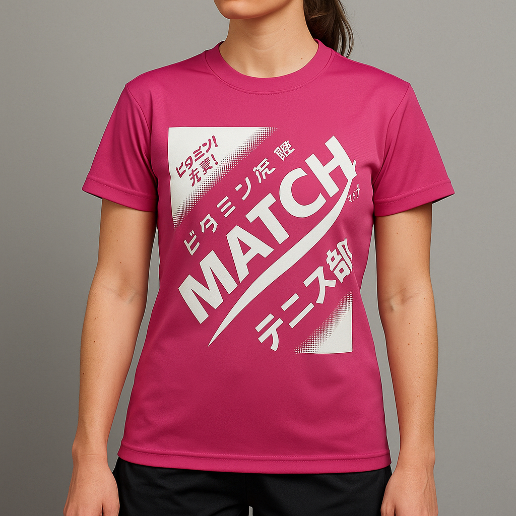 เสื้อยืดกีฬาผู้หญิง United Athle Pink Magenta ไซส์ S