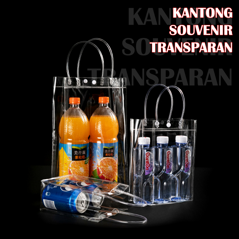 ROB (65 PC = 1KG) PB 333 TRANSPARENT PVC SOUVENIR BAG AESTHETIC WEDDING GIFT BAG