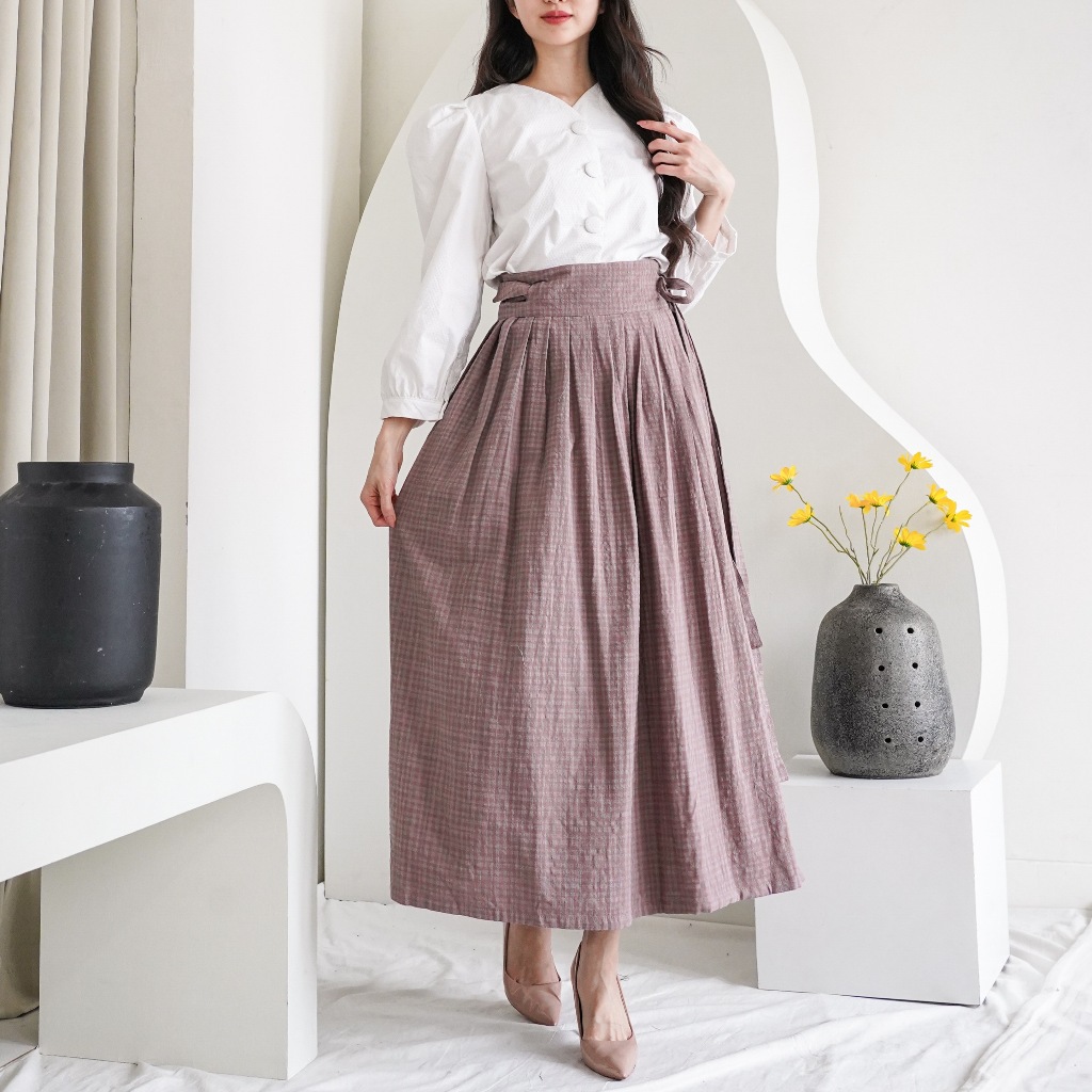 Madebyhara - กระโปรงฮันบก Eunbi กระโปรงห่อเกาหลี กระโปรงฮารา