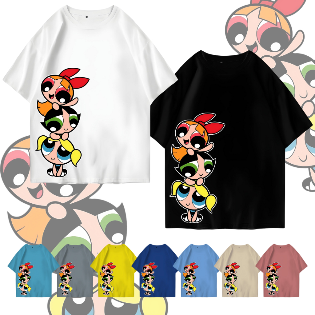 เสื้อยืดผู้ใหญ่ Unisex P0WER PUFF G1RL Size M - 3XL