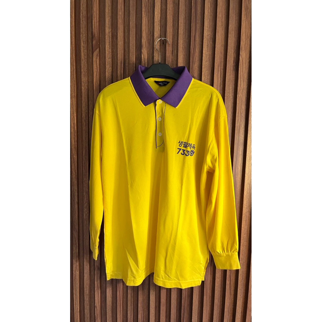 เสื้อคอปก EDX สีเหลือง ไซส์ XL