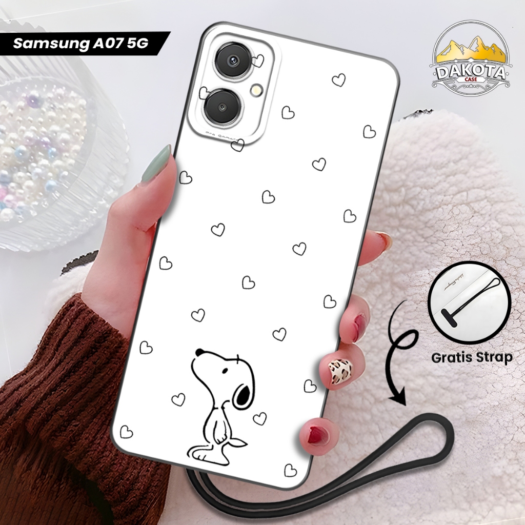 2025 เคสซิลิโคน Samsung A07 ใหม่ล่าสุดพร้อม Sn0opy The Dog Image Motif - Softcase Samsung A07 5G อุป