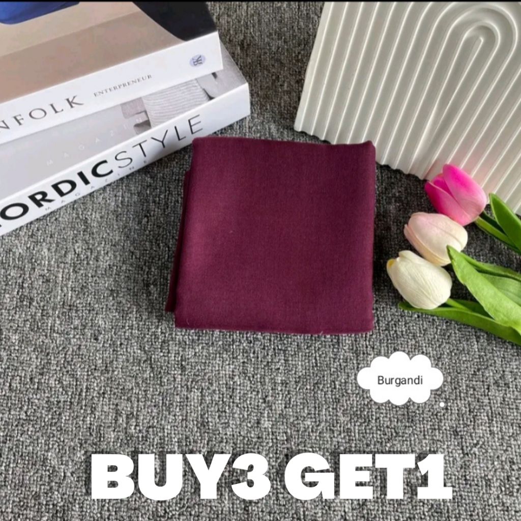 Paris Old School Premium BURGUNDY / Paris Old School Premium Hijab / Paris Premium Hijab / Paris Old