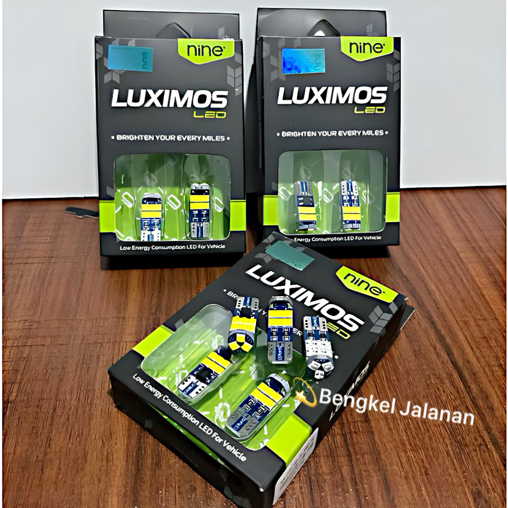 T10 Dusk Lights สําหรับรถยนต์และรถจักรยานยนต์ LUMINOS SB2 Super Bright ไฟเลี้ยว LUXIMOS NINE 15 ตา C