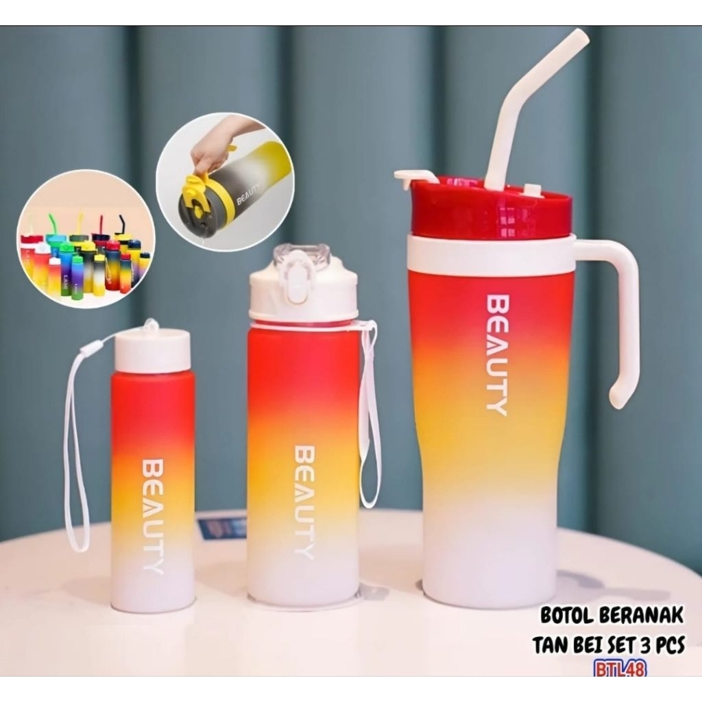 CHILDRENS BOTTLE CUTE DRINING WATER BOTTLE 3in1 (300ml, 800ml, 1500ml) CHILDRENS BOTTLE