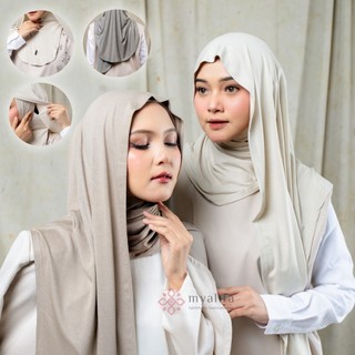 HIjab Pashmina Instant Curve Inner Menutup Leher  Rayon Viscose  Airy Airflow Jesslyn Pashmina Meleyot Pashmina Syar'i