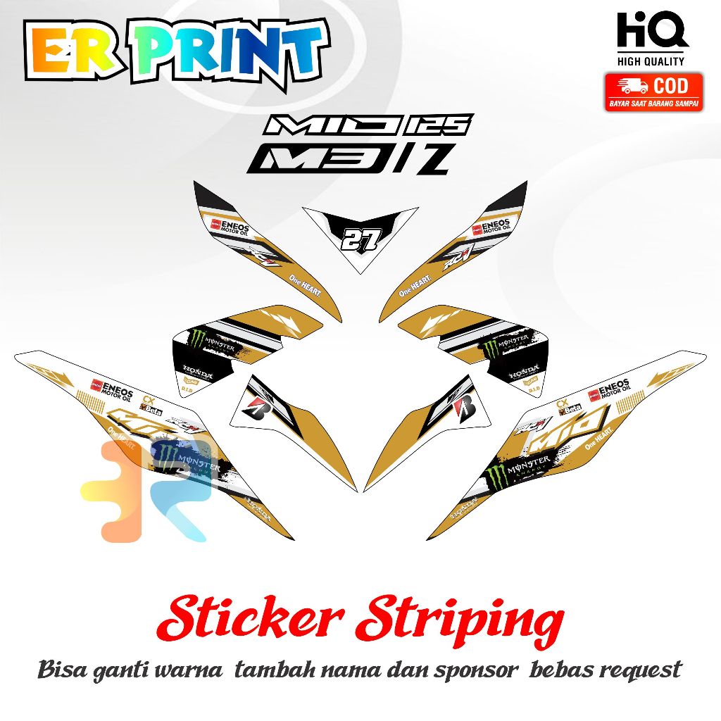 สติ๊กเกอร์ Mio M3/Z 1 ครบชุด Mio M3/Z Concept R25 Standard Striping