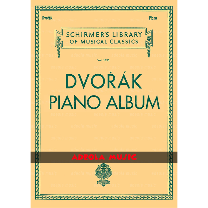 หนังสือเปียโนวิศวกรรม / (PT-38) DVORAK PIANO ALBUM VOL. 1036