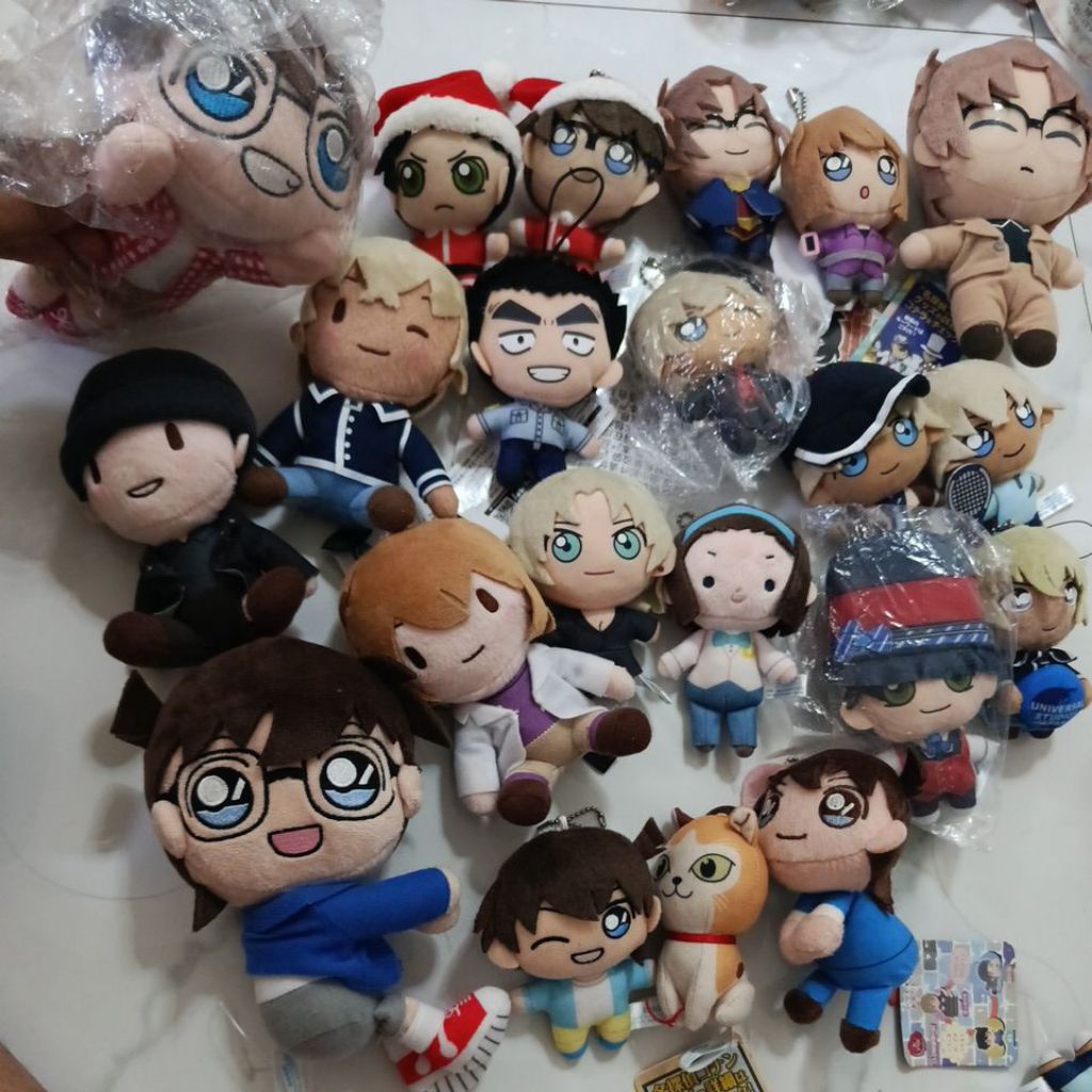 ตุ๊กตานักสืบโคนัน ตุ๊กตาโคนัน amuro Shinichi Kudo ai haibara Rei furuya amuro Ran mouri Shuichi Akai