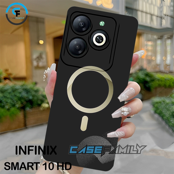 Softcase Infinix Smart 10 HD / 8 / 8 HD / 8 PRO / 8 PLUS / Hot 40i iph0ne Logo Motif